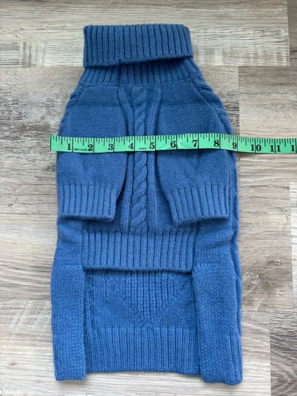 ASENKU Dog Sweater, Size M. Features a beautiful cornflower-blue color. This war